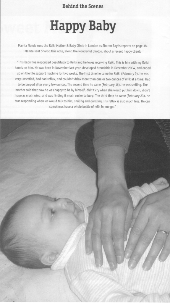 Reiki Magazine article mothers and babies 4